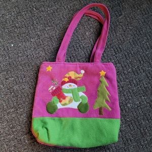 Christmas Tote Bag, Soft Felt Material